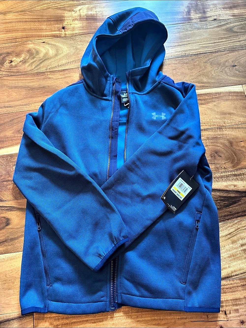 Under Armour boys youth size medium Blue Performance Jacket NWT